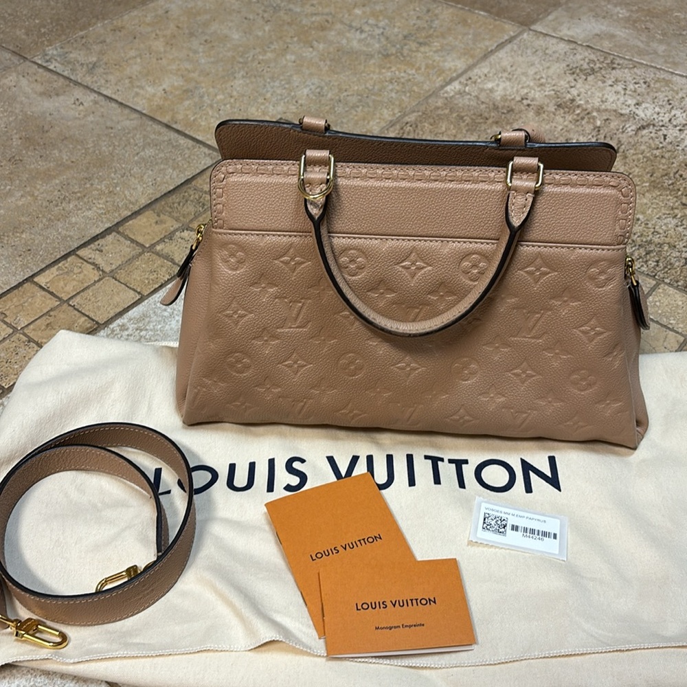Louis Vuitton VOSGES LEATHER HANDBAG